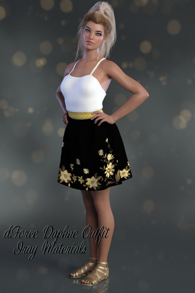 dForce Daphne服装为创世纪8的女性