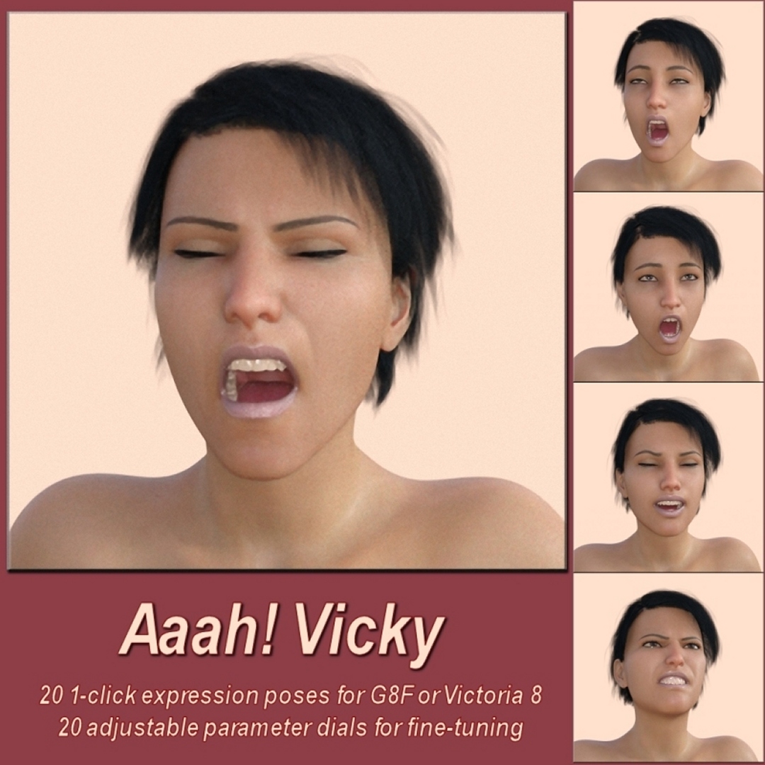 啊!Daz Studio的Vicky8