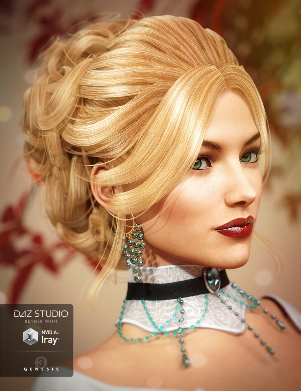 Aliza Hair for Genesis 3 Female
