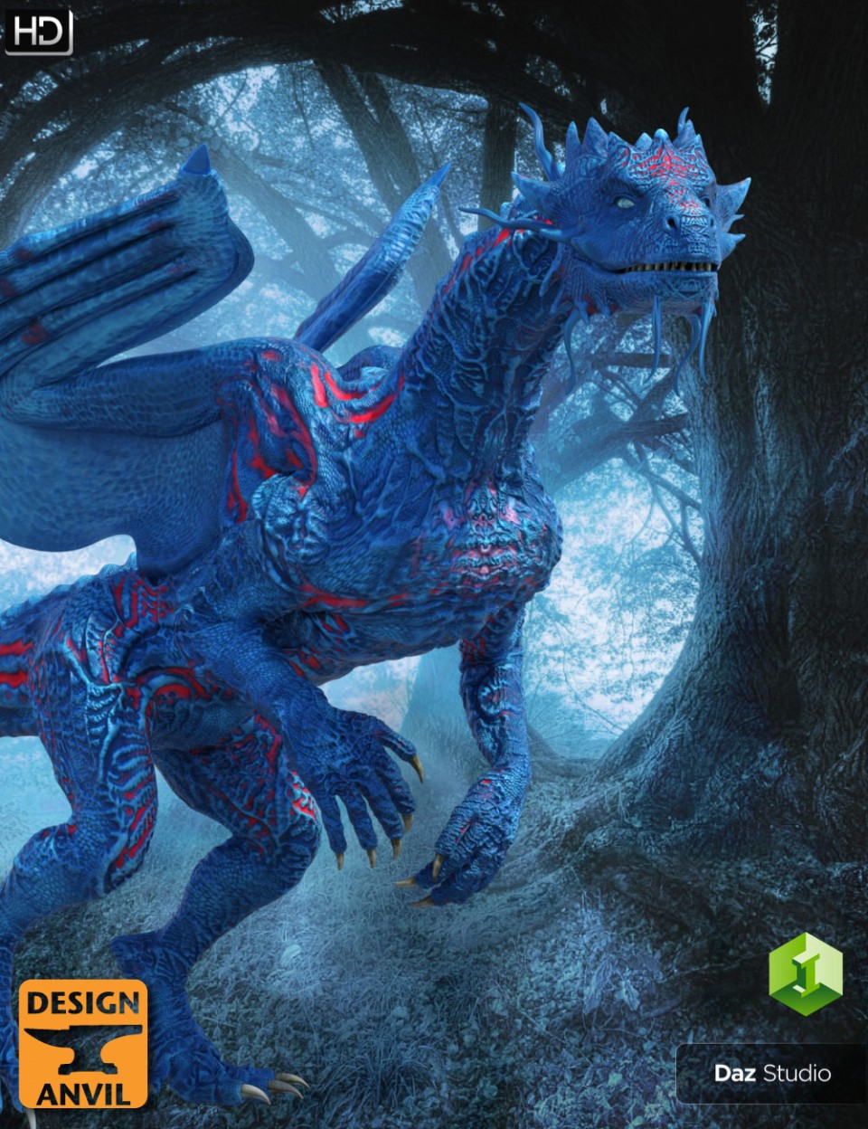 Daz Dragon 3大蓝龙高清版