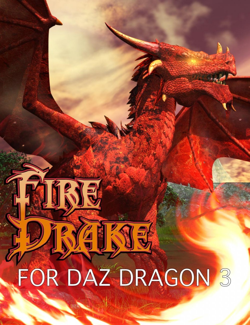 DAZ Dragon 3的DA Fire Drake