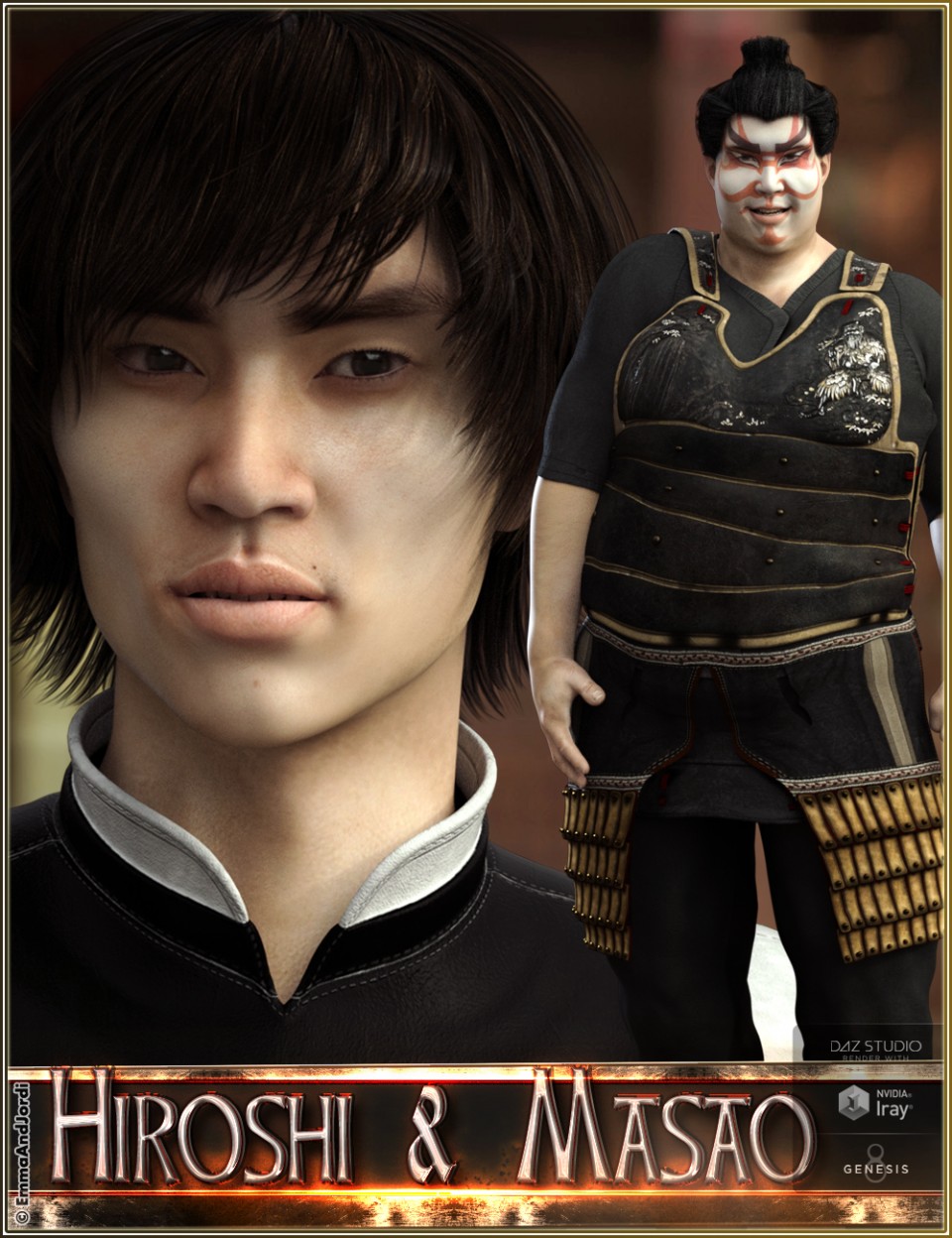 EJ Hiroshi和Masao代表创世纪8男