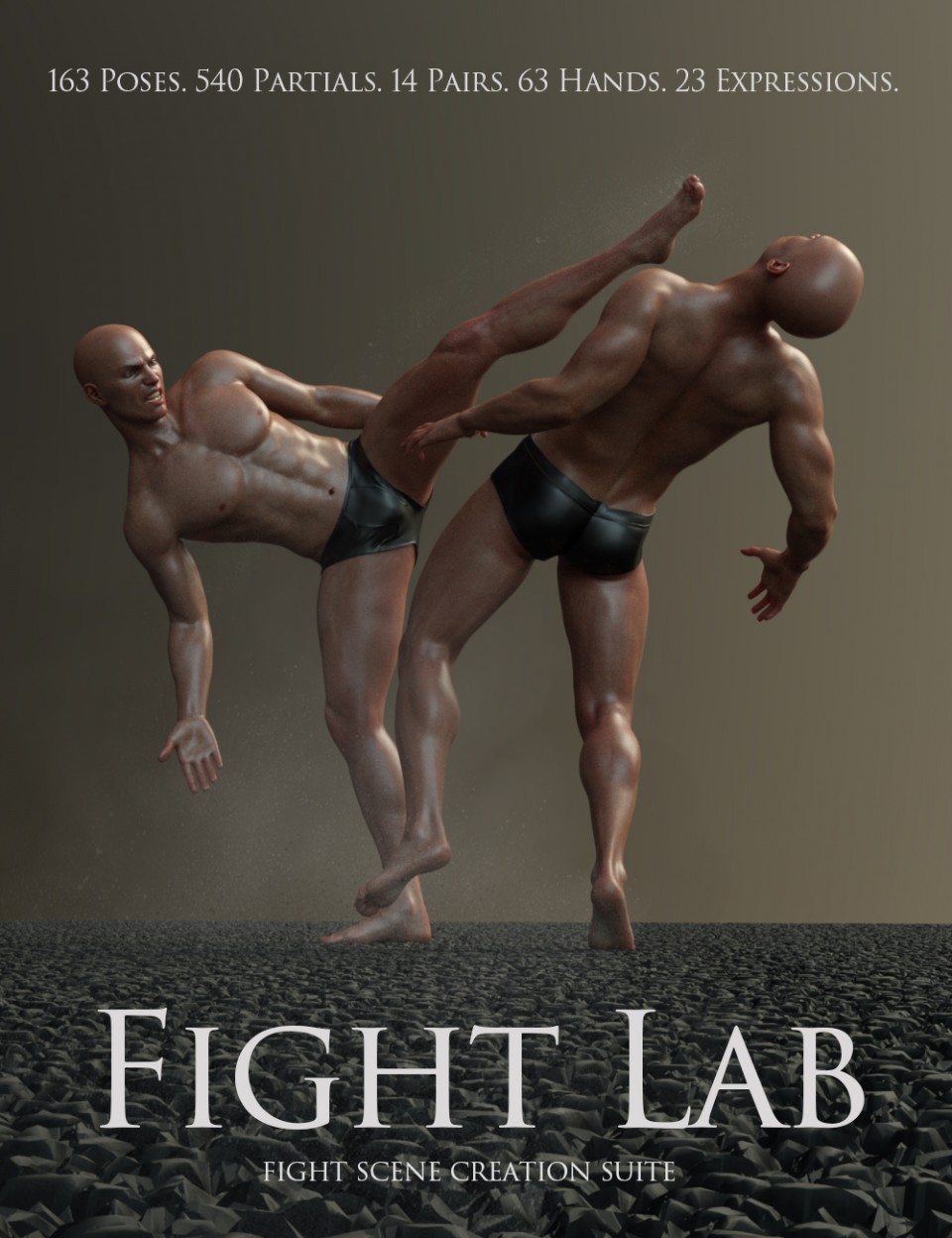Fight Lab: Genesis 8 Male的姿势和表情