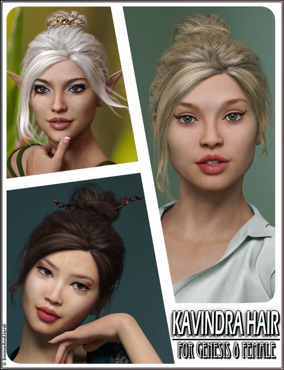 Genesis 8女性的Kavindra头发