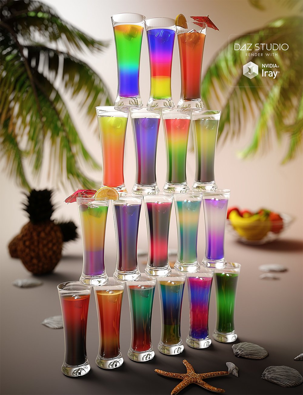 液体3 Iray着色器-混合鸡尾酒