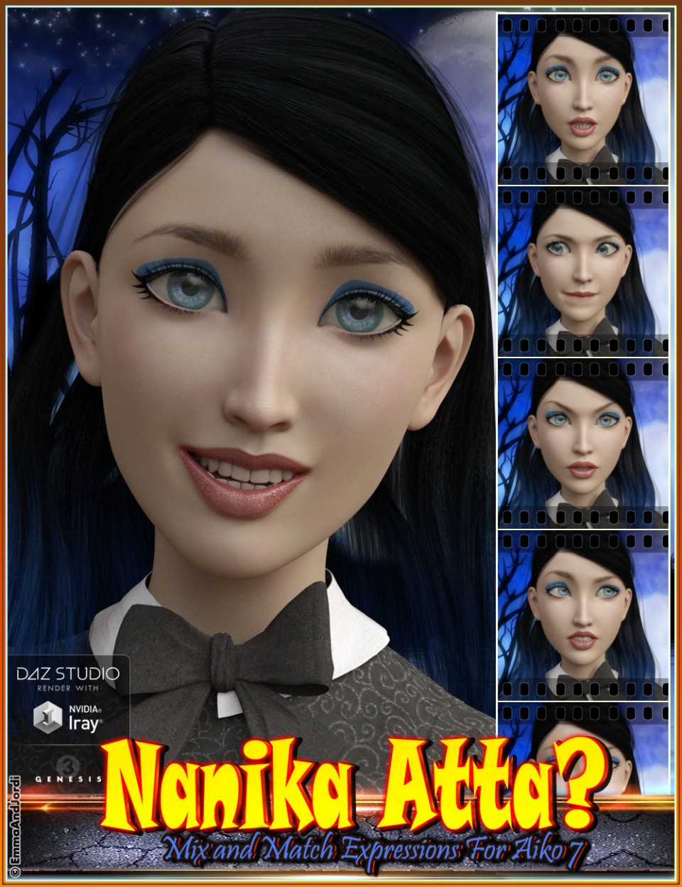 爱子7号和创世纪3号女性(s)的Nanika Atta混合搭配表达