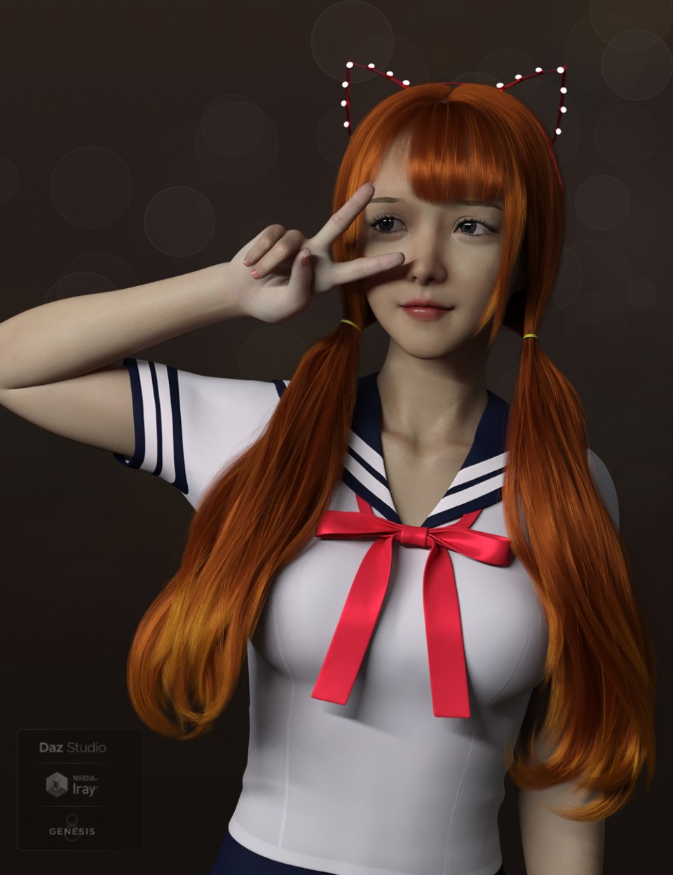 Qiqi捻尾发创世纪8女
