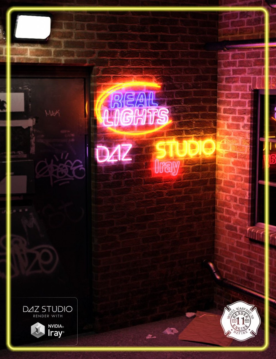 DAZ Studio Iray的真实灯光