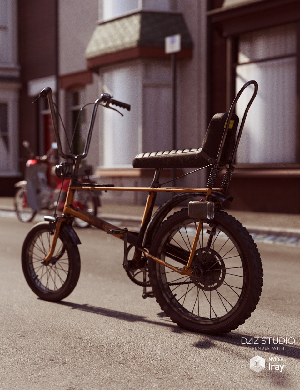 70年代老式脚踏式自行车