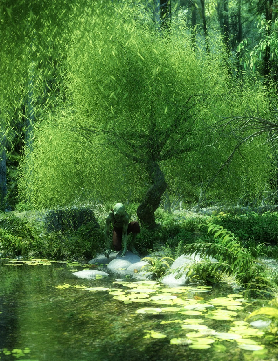 垂柳树