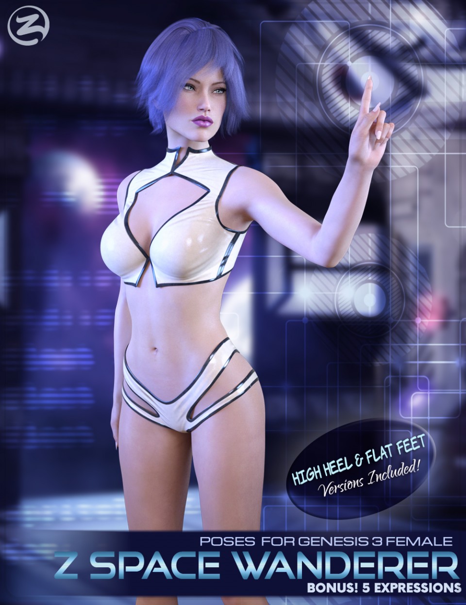 Z空间漫游者-姿态和表情创世纪3女性