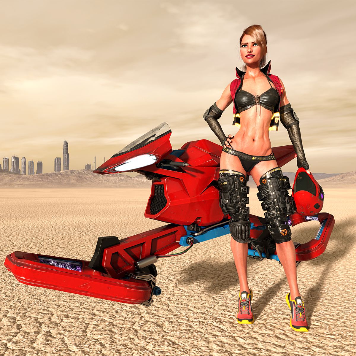Zel speed Bike和Zel Helmet G3和G8 DAZ Studio