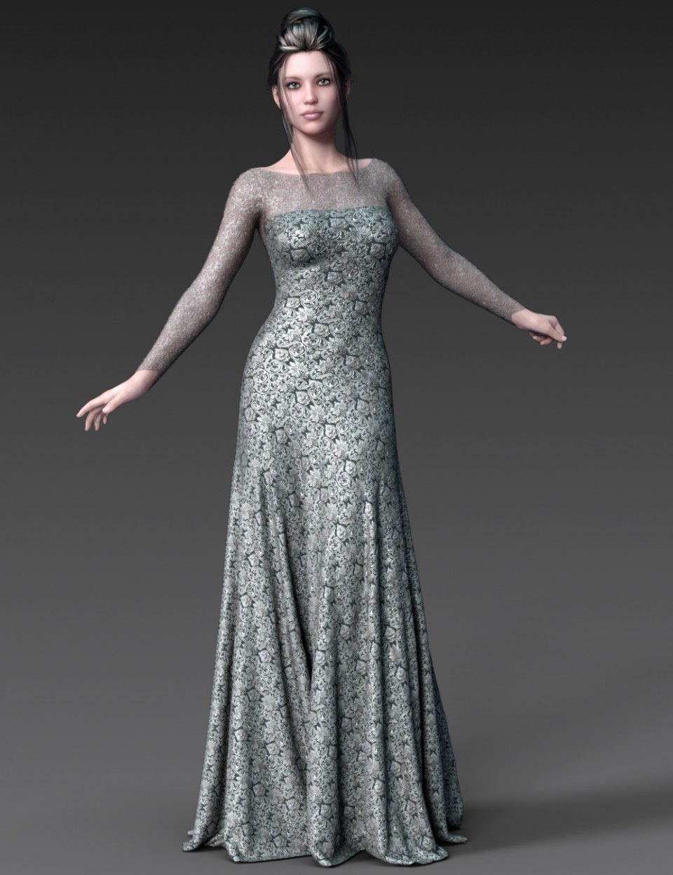 dForce游丝Grace Dress for Genesis 8 Female(s)