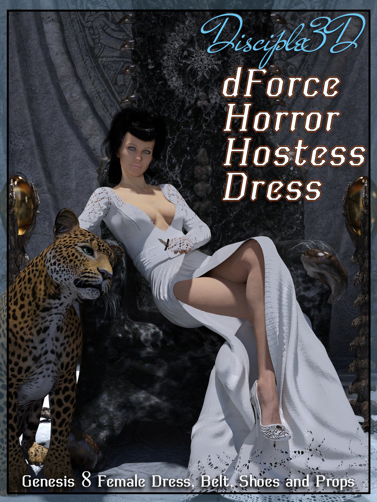 dForce恐怖女裙为G8F