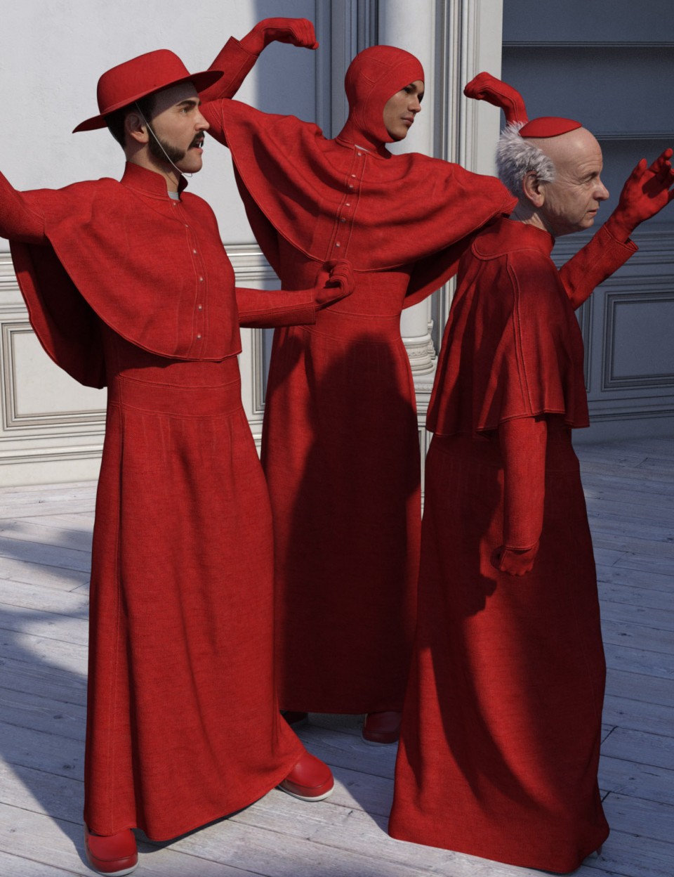 dForce Inquisitor Robe for Genesis 8男