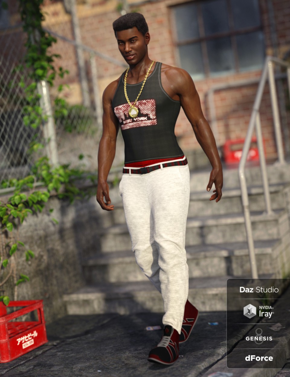 dForce Urban Ace Outfit for Genesis 8