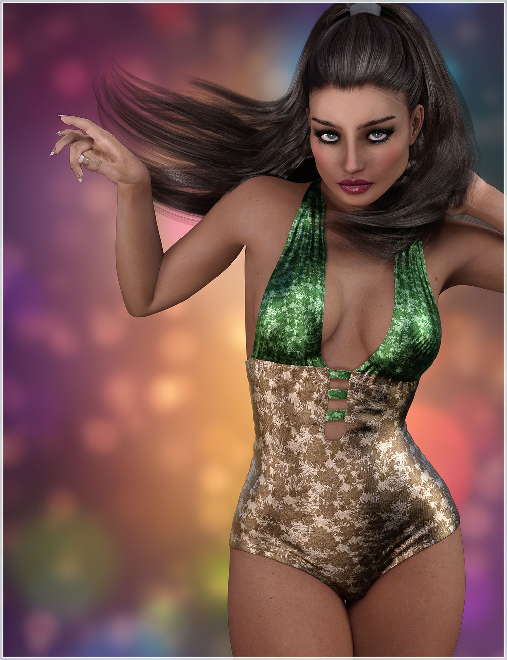 BD风格的Topmodel紧身衣