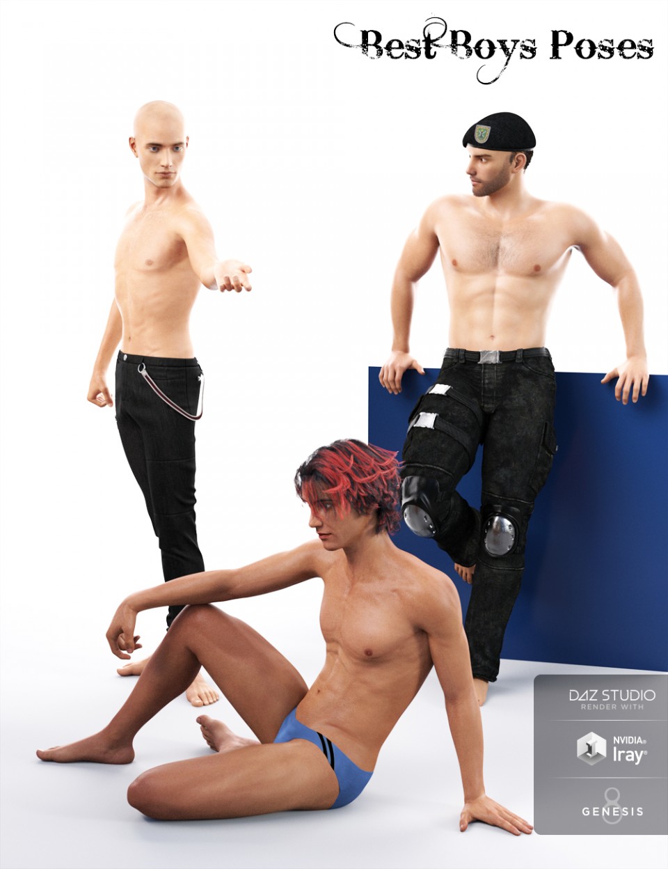 最佳男孩为创世纪8男摆姿势