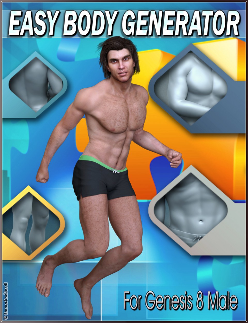 EJ Easy Body Generator For Genesis 8 Male(s)
