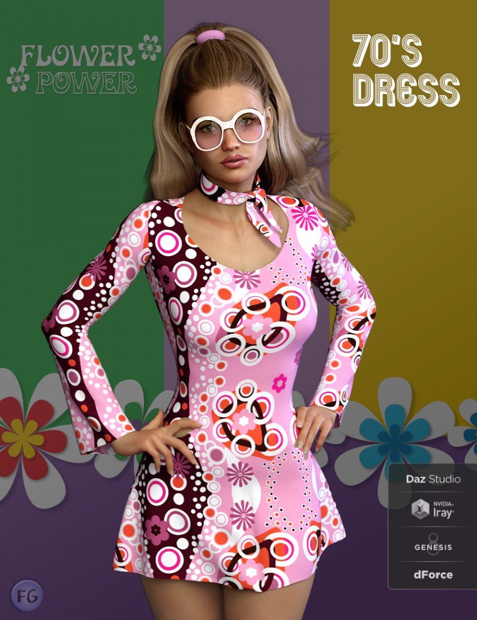 FG 70 's dForce Outfit for Genesis 8 Female(s)
