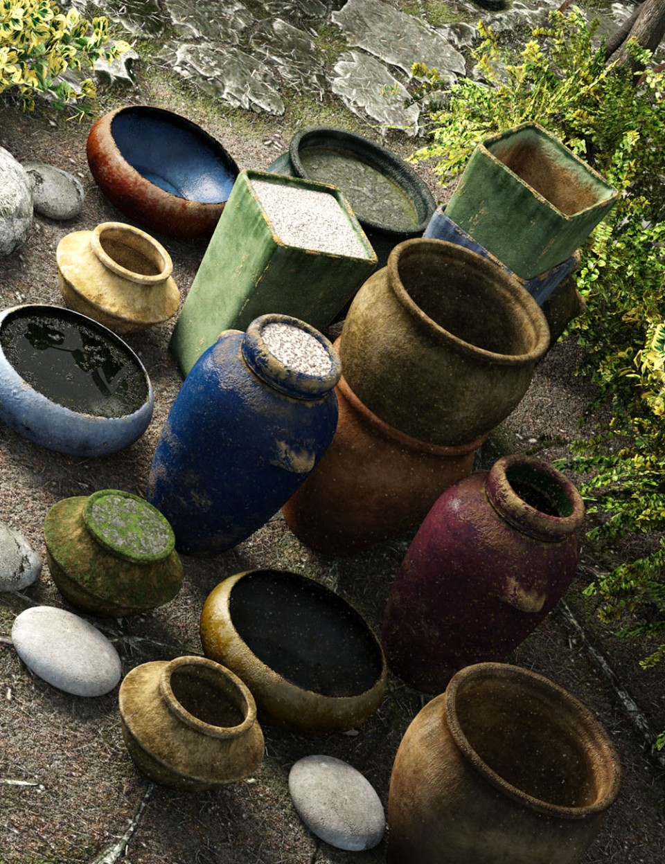 花园陶器
