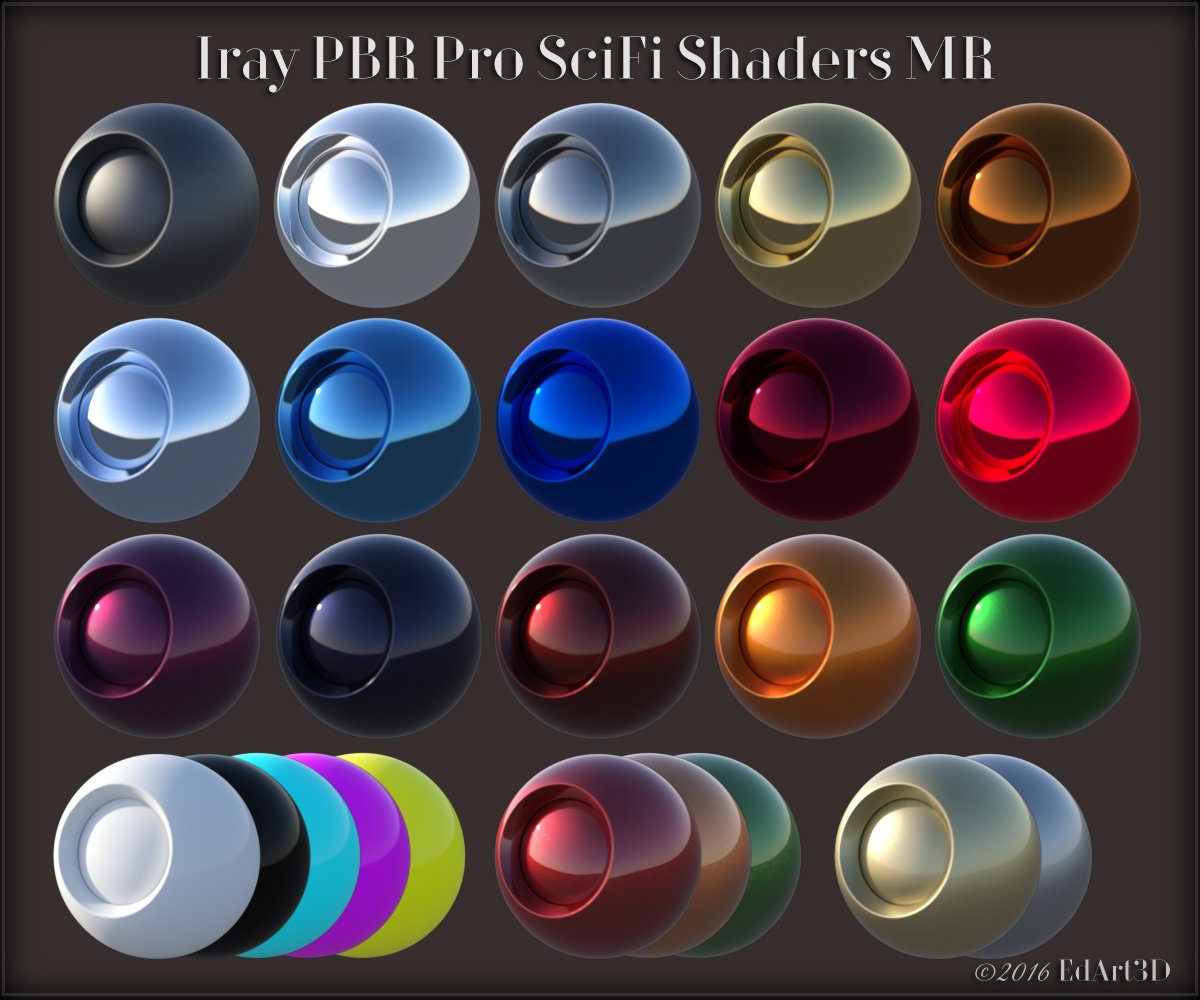 Iray PBR Pro SciFi Shaders