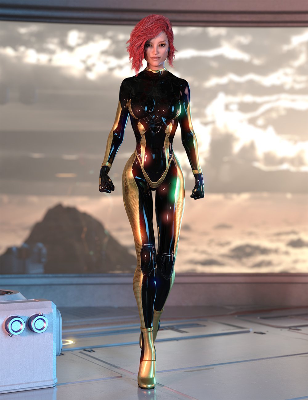 材质添加到Alion Suit G8F DAZ STUDIO Iray