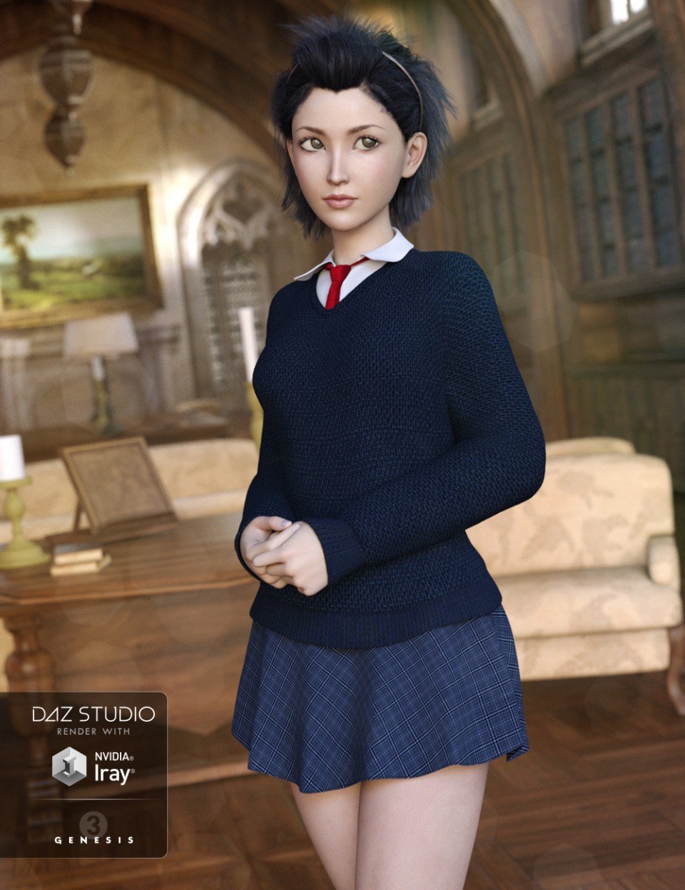 创世纪3女学生新学期服装
