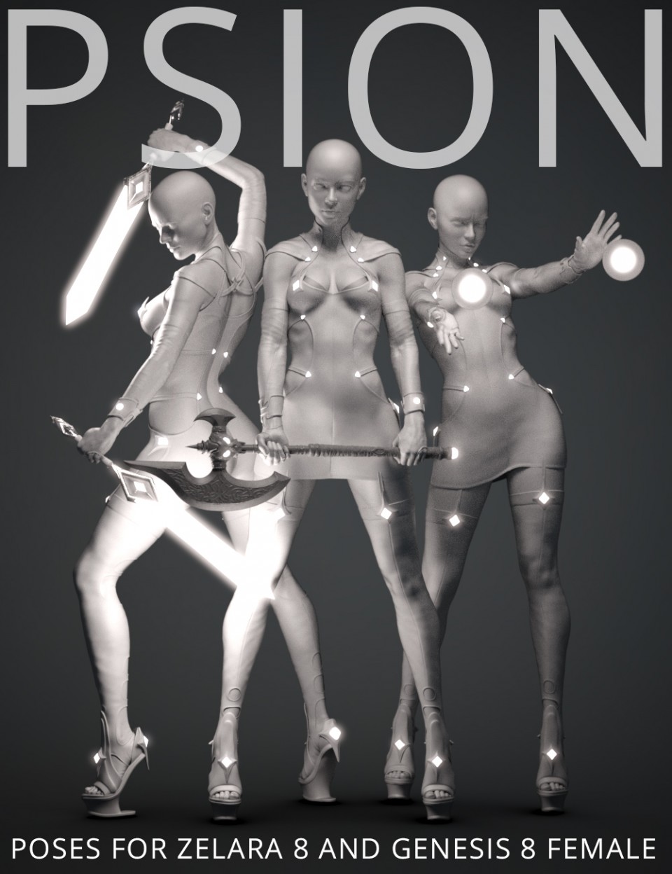 PSION为Zelara 8和Genesis 8的女性摆姿势