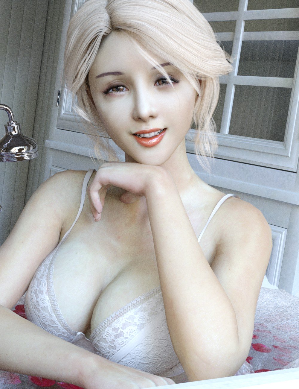 Sanny性格与dForce头发和表情为创世纪8女