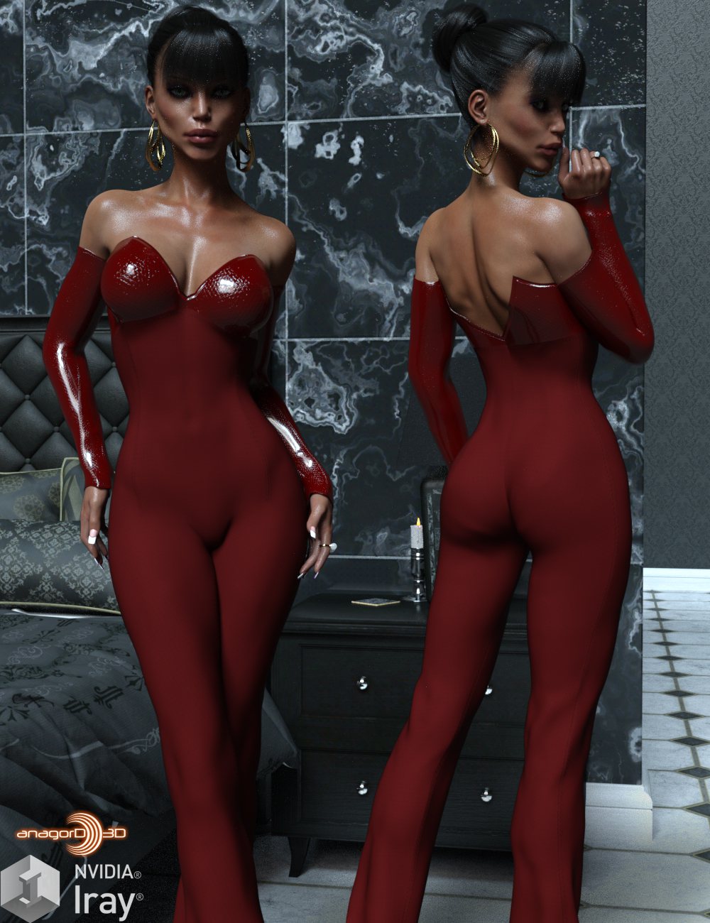 VERSUS - Eleganza Jumpsuit for Genesis 3 female