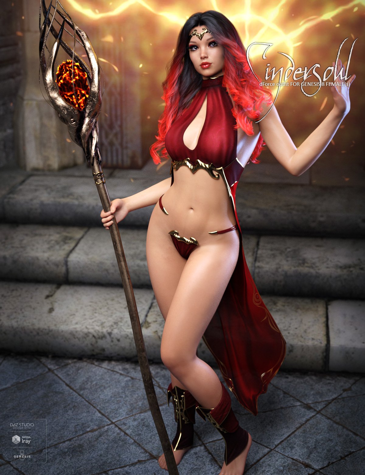 dForce Cindersoul for Genesis 8 female