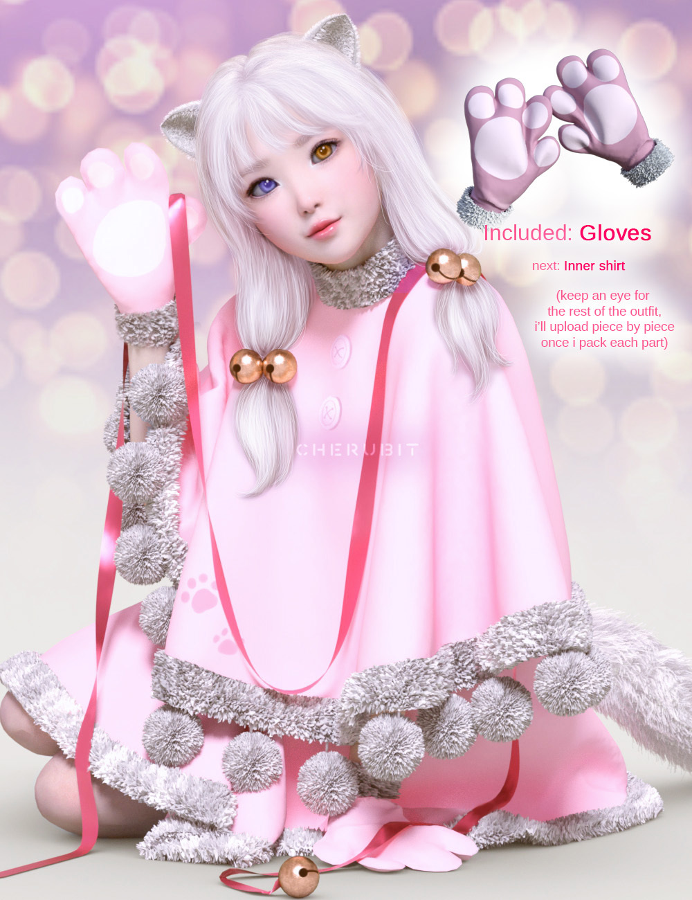 dForce Jingle Kitty Outfit G8F