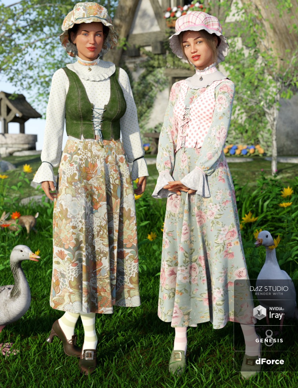 dForce鹅妈妈服装纹理
