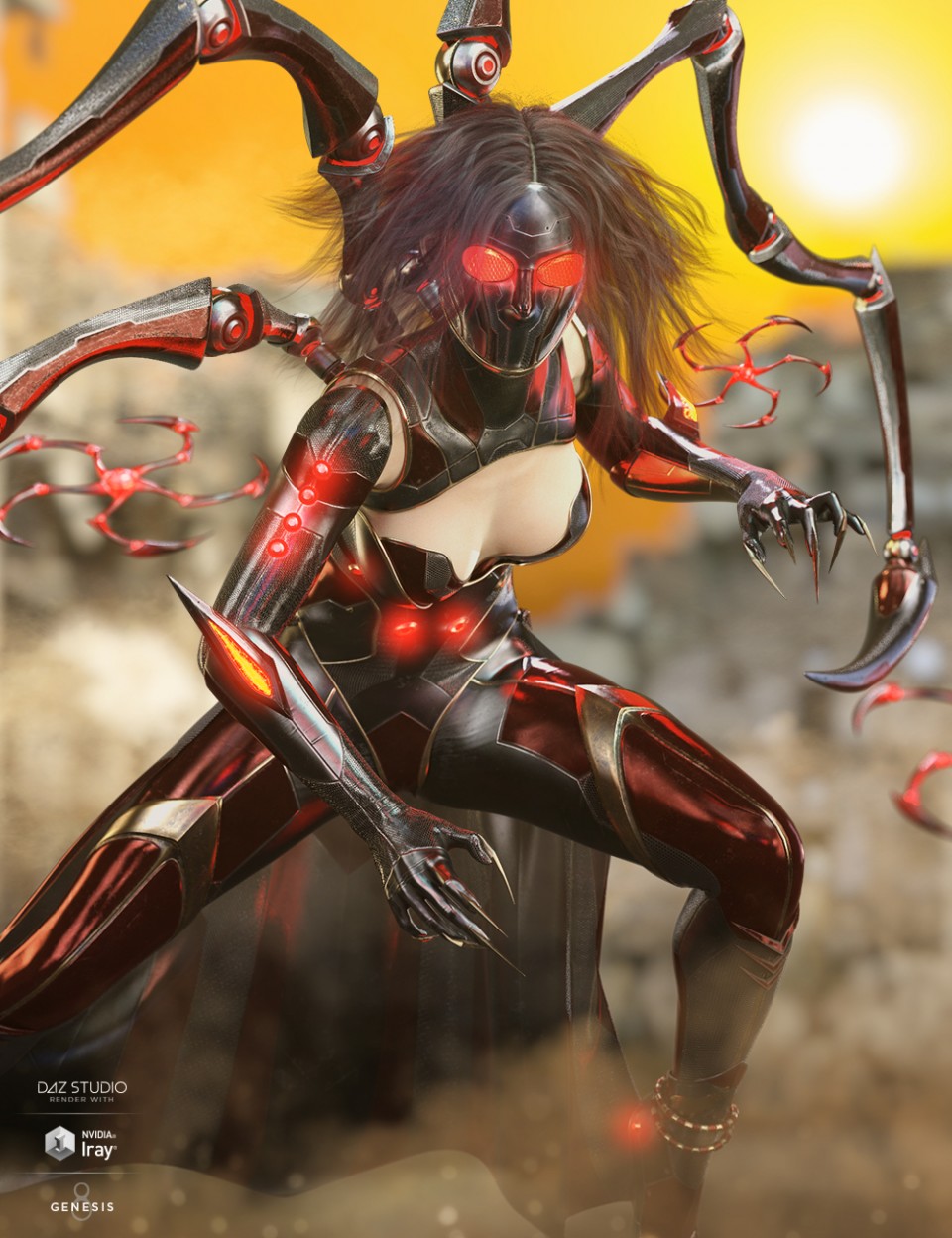dForce Spidertech创世纪8女服