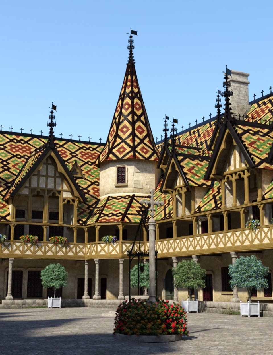 Beaune-Courtyard