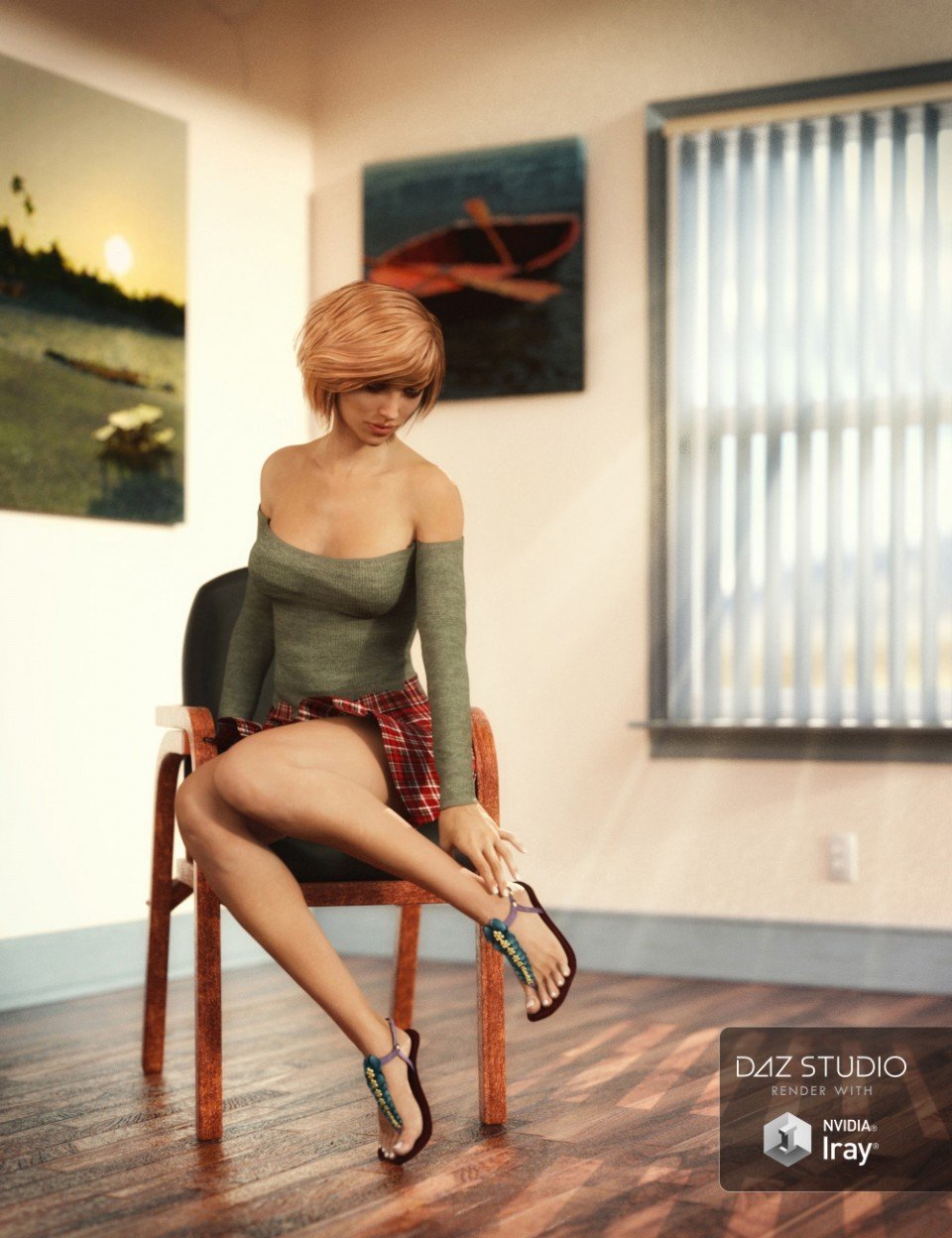 集体3d肖像插图当代4