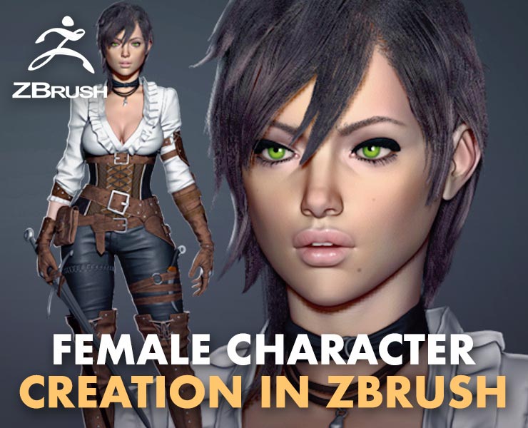 女性角色在Zbrush创建