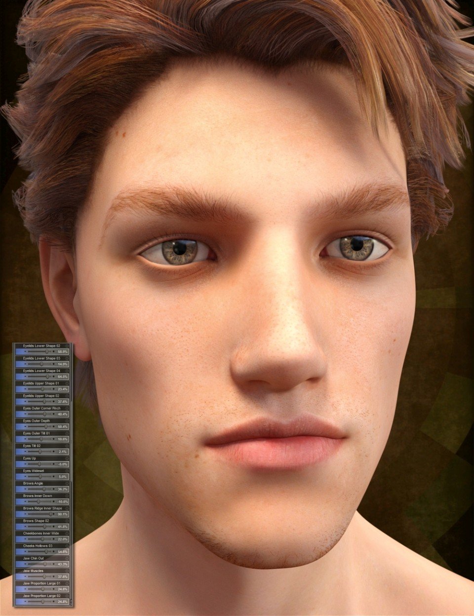 Genesis 3 Male Head Morph Resource Kit 2