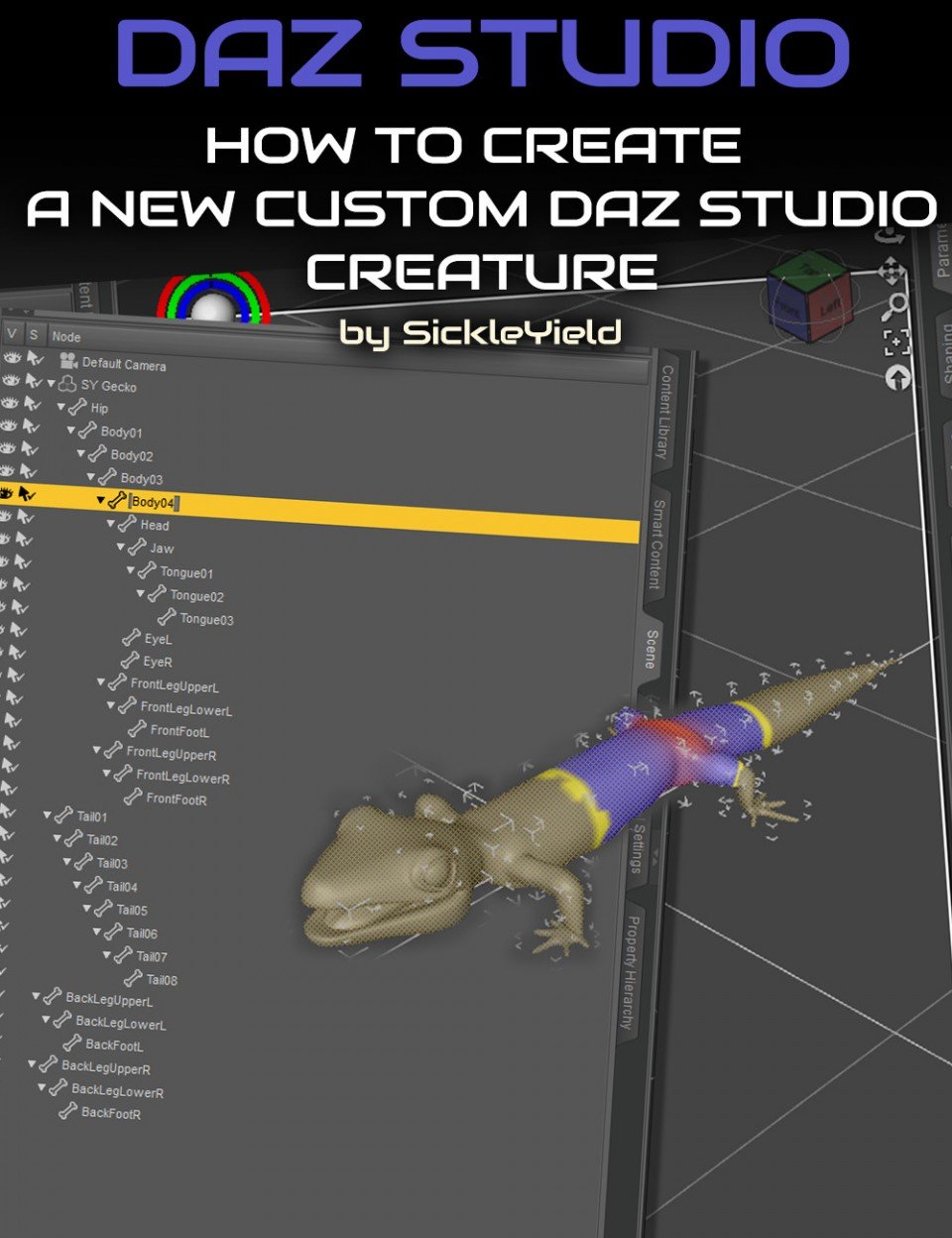 如何创建一个新的Daz Studio自定义生物