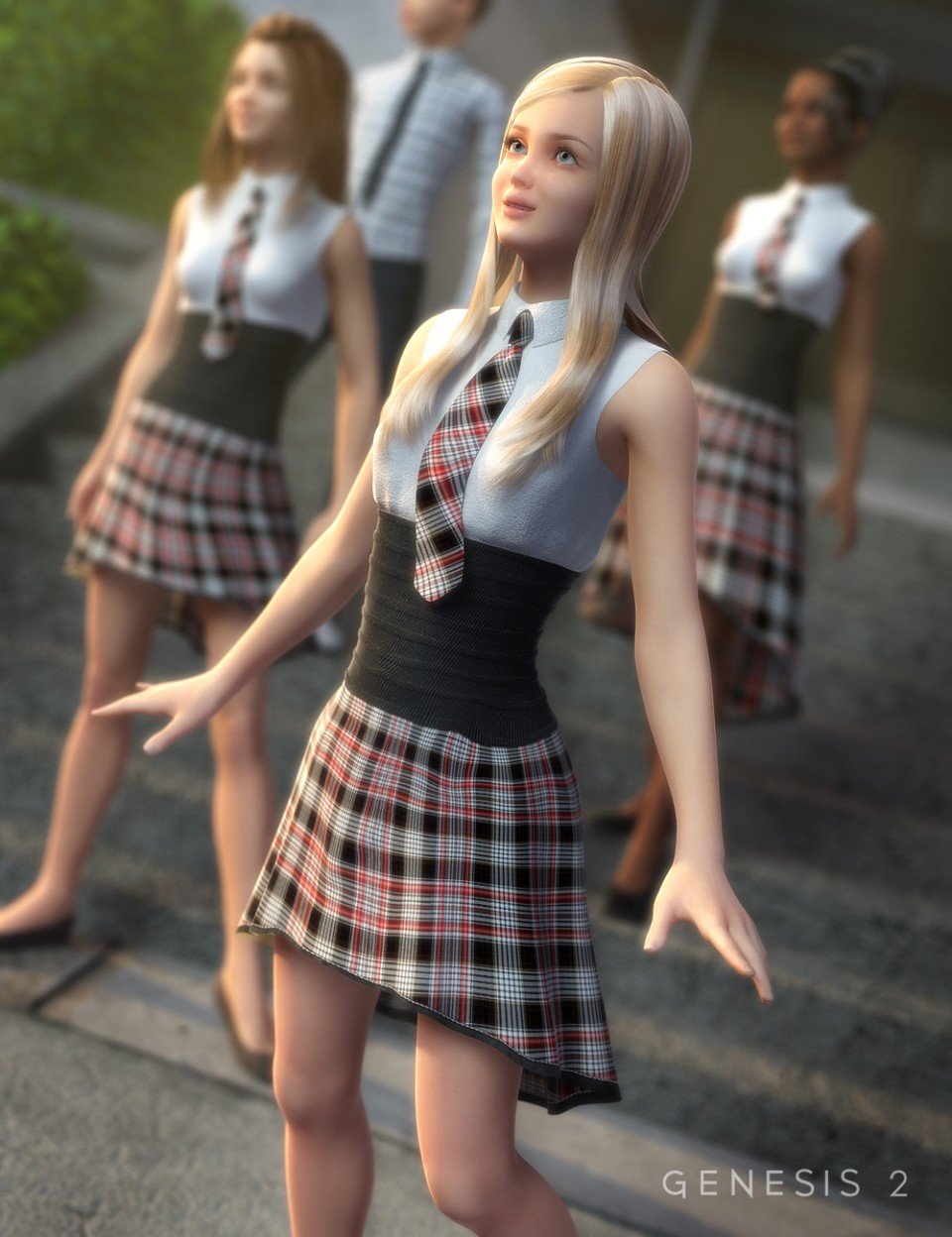 创世纪2的女子私立学校+纹理