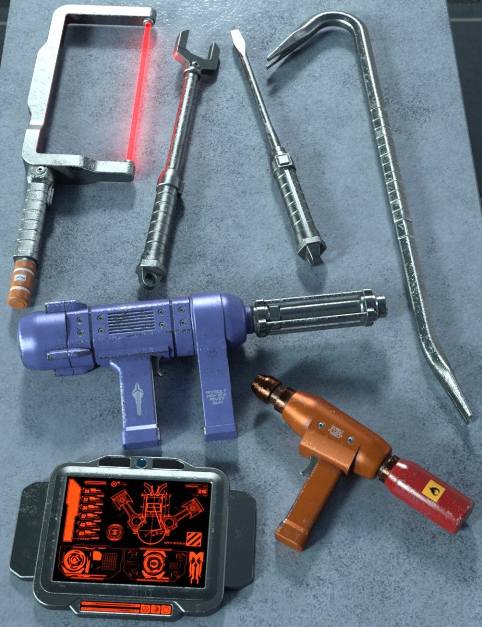 科幻手动工具