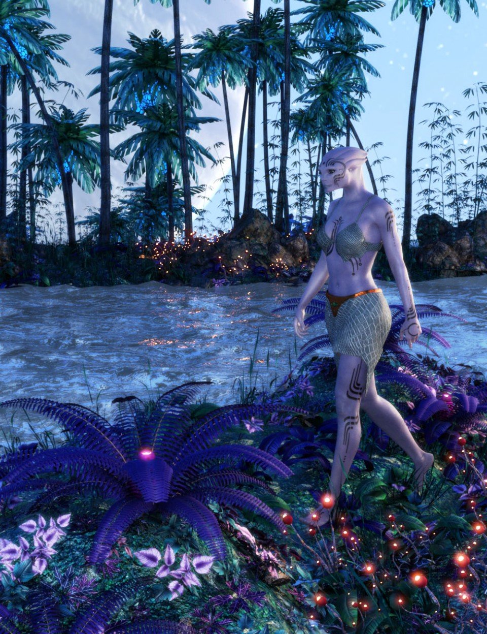 科幻丛林植物套装