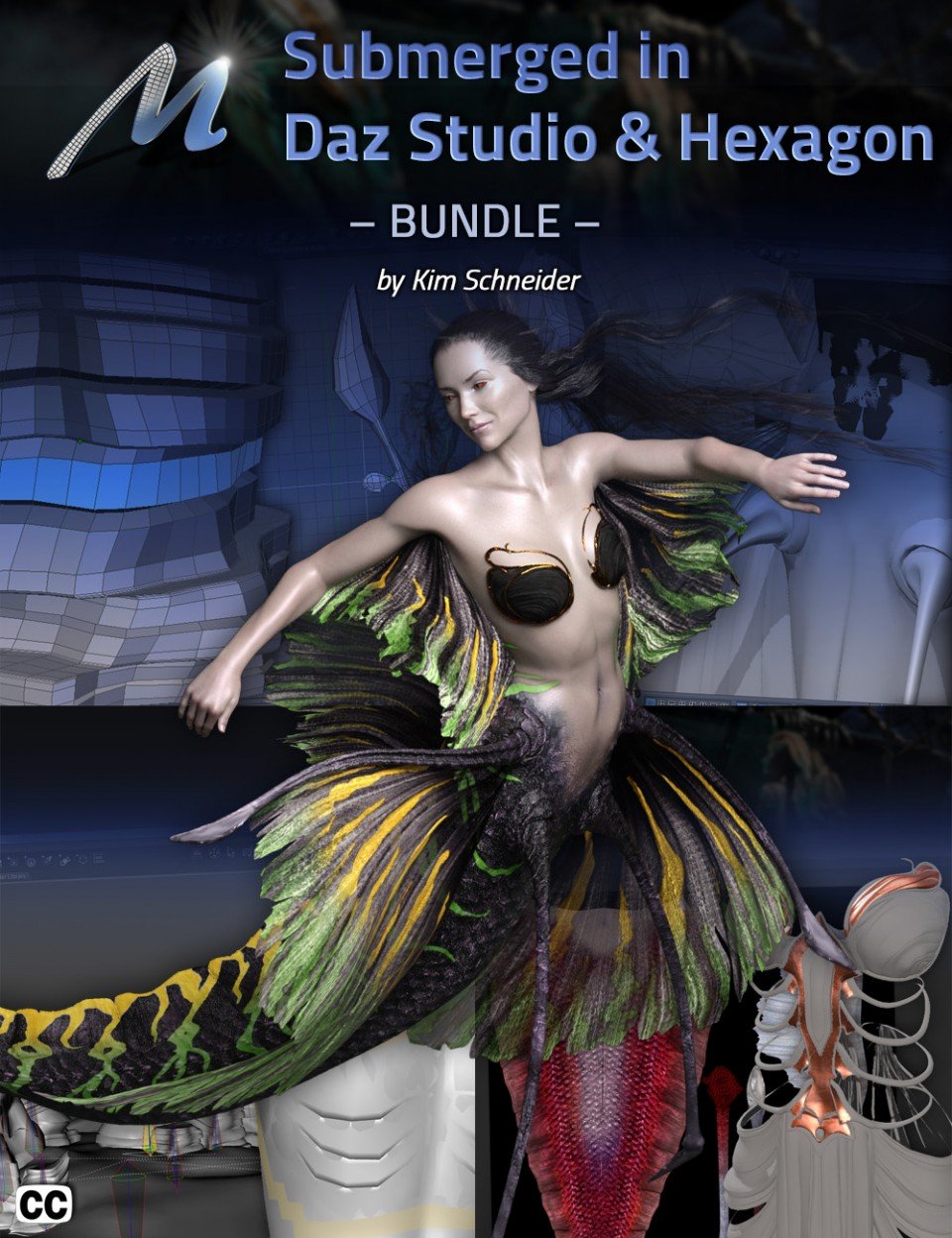 淹没在Hexagon和Daz工作室- Bundle