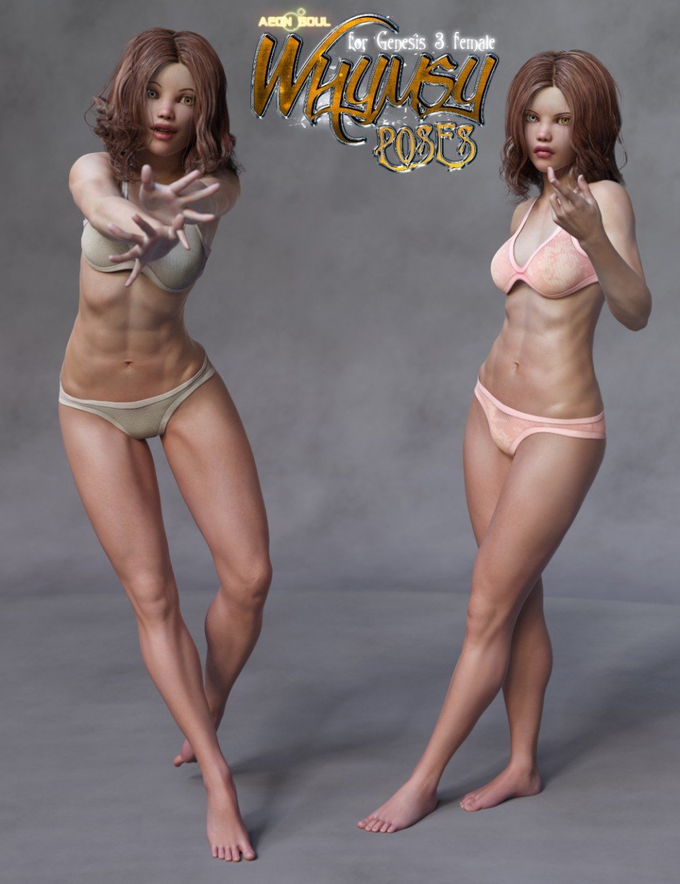 Whymsy为创世纪3的女性摆姿势