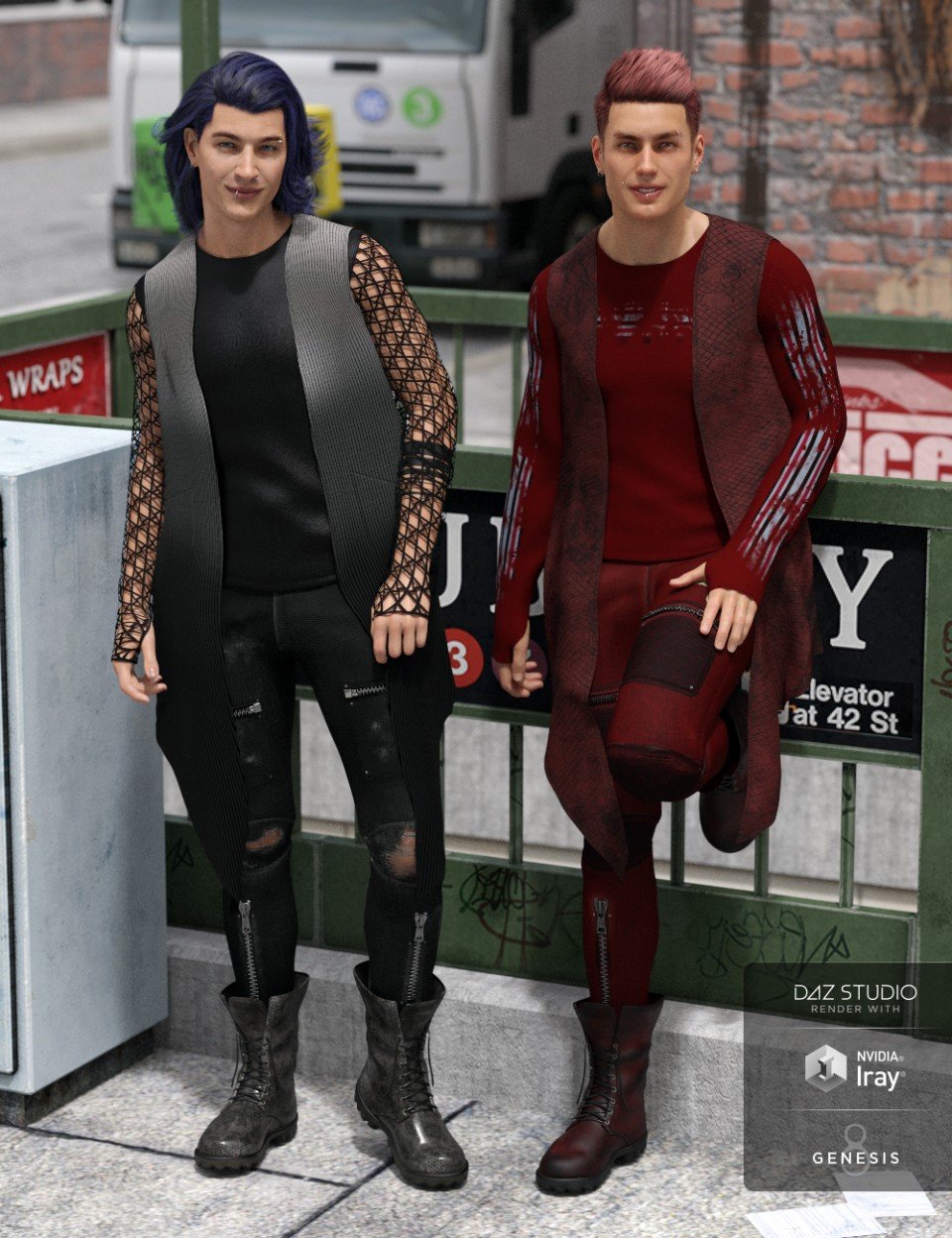 dForce Grunge服装纹理