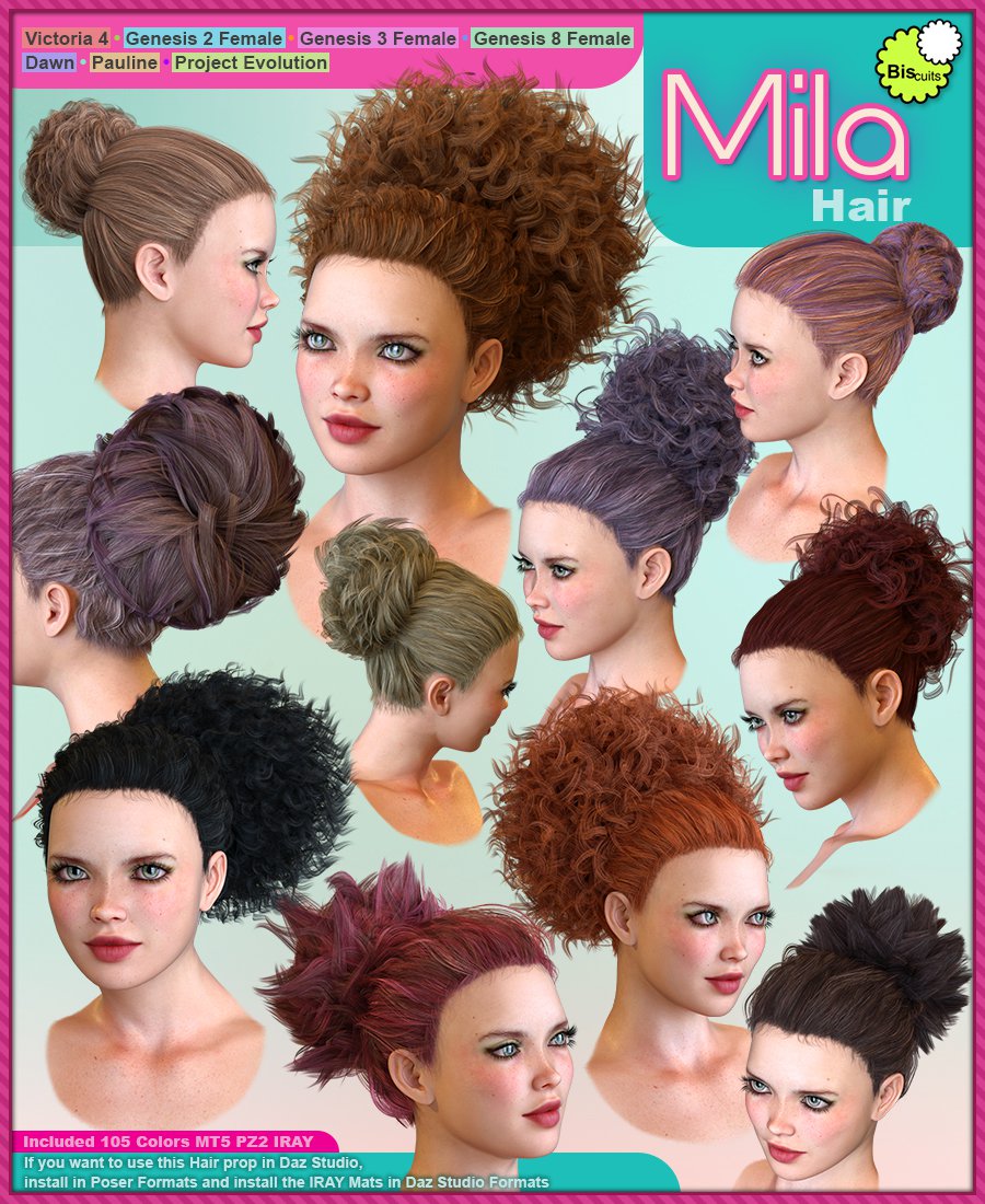 饼干Mila Hair V4 G2F G3F G8F