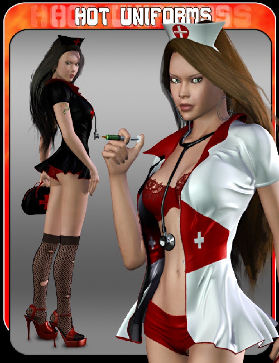 性感的制服护士V4