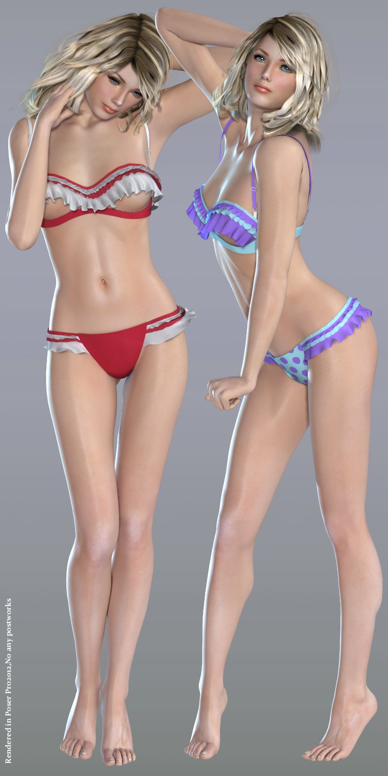 性感的褶边V4