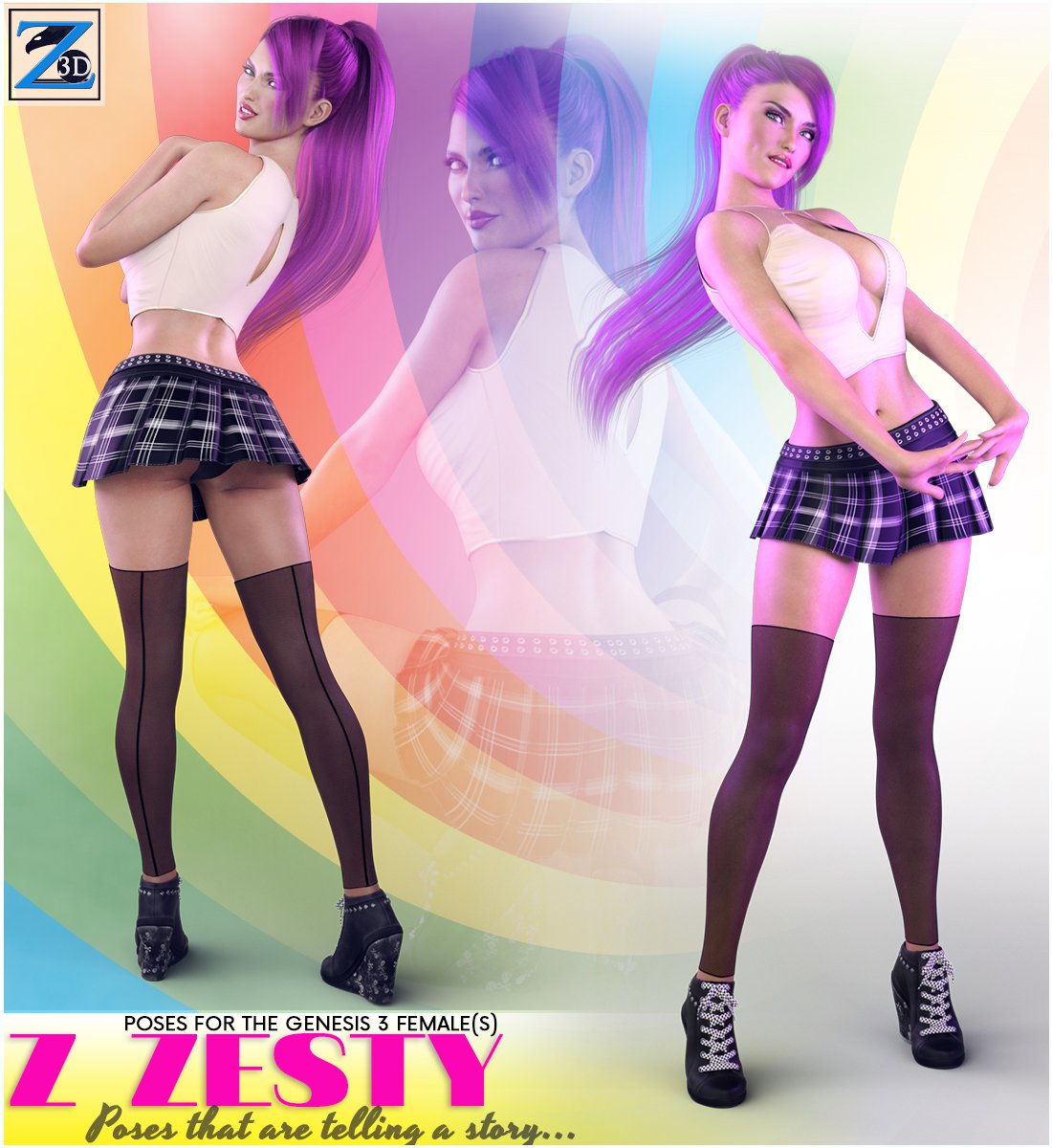 Zesty -为创世纪3的女性摆姿势